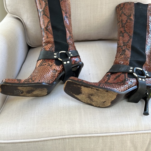Dolce & Gabbana Genuine Snakeskin Boots Size 37 - Picture 8 of 9
